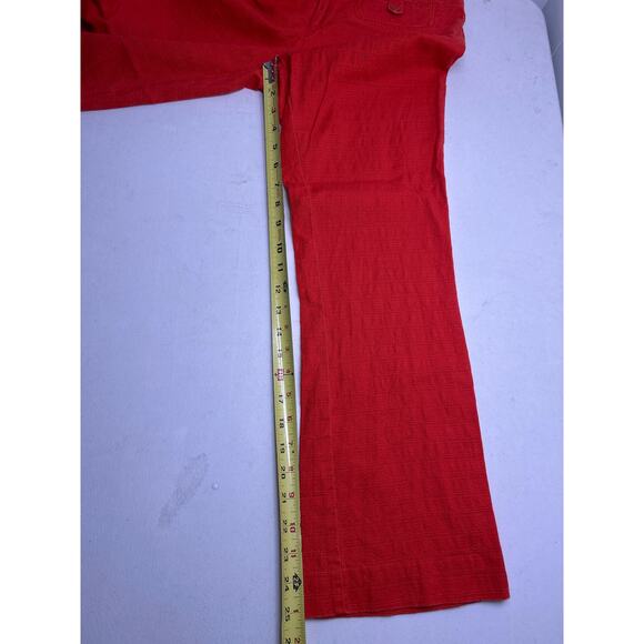 Anthropologie Cartonnier Charlie Crop Flare Pants Burnt Orange Size 4 - Picture 6 of 6